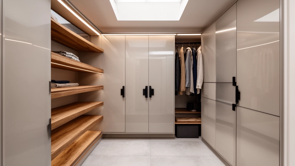 Nowoczesna zabudowa pod schodami