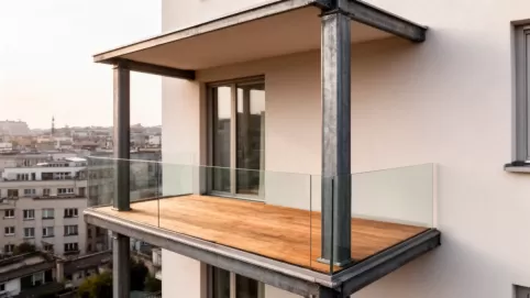 Dobudowa balkonu na słupach