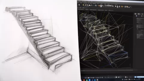 jak narysować schody