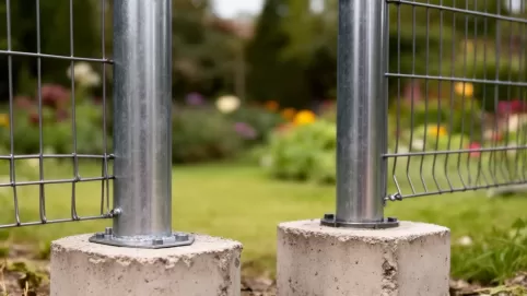 Jaka grubość słupka do ogrodzenia panelowego