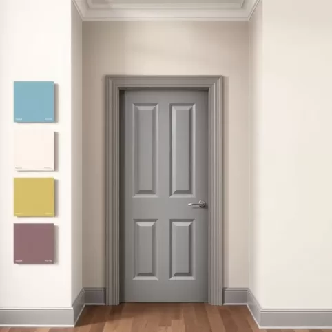 Jaki kolor ścian do szarych drzwi