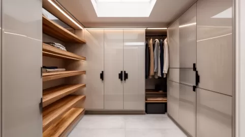 Nowoczesna zabudowa pod schodami